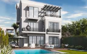 Cityscape with modern buildings under clear sky Cityscape with modern buildings under clear sky